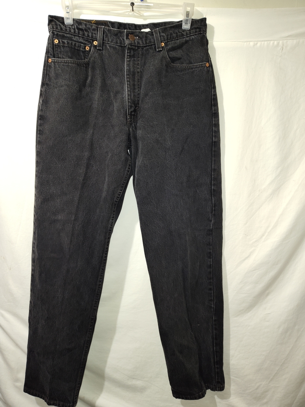 Levi's Black 505 Usa Straight Men's Jeans